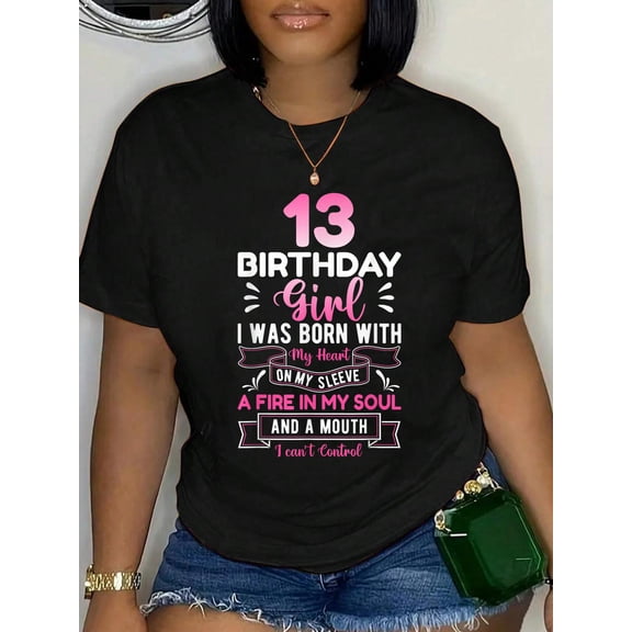 13th Birthday 13 Years Girls Funny Teenager Birthday T-Shirt