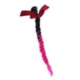 thumbnail image 1 of Casco Pelo Casco Gradiente Rampa Casco s con Succión Ombre negro a fucsia Zulema Casco de caballo trenzado, 1 of 7
