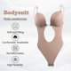 thumbnail image 2 of S Body moldeador de cuerpo con escote en V profundo para mujer, Body sin tirantes y sin espalda, ropa moldeadora, 2 of 5