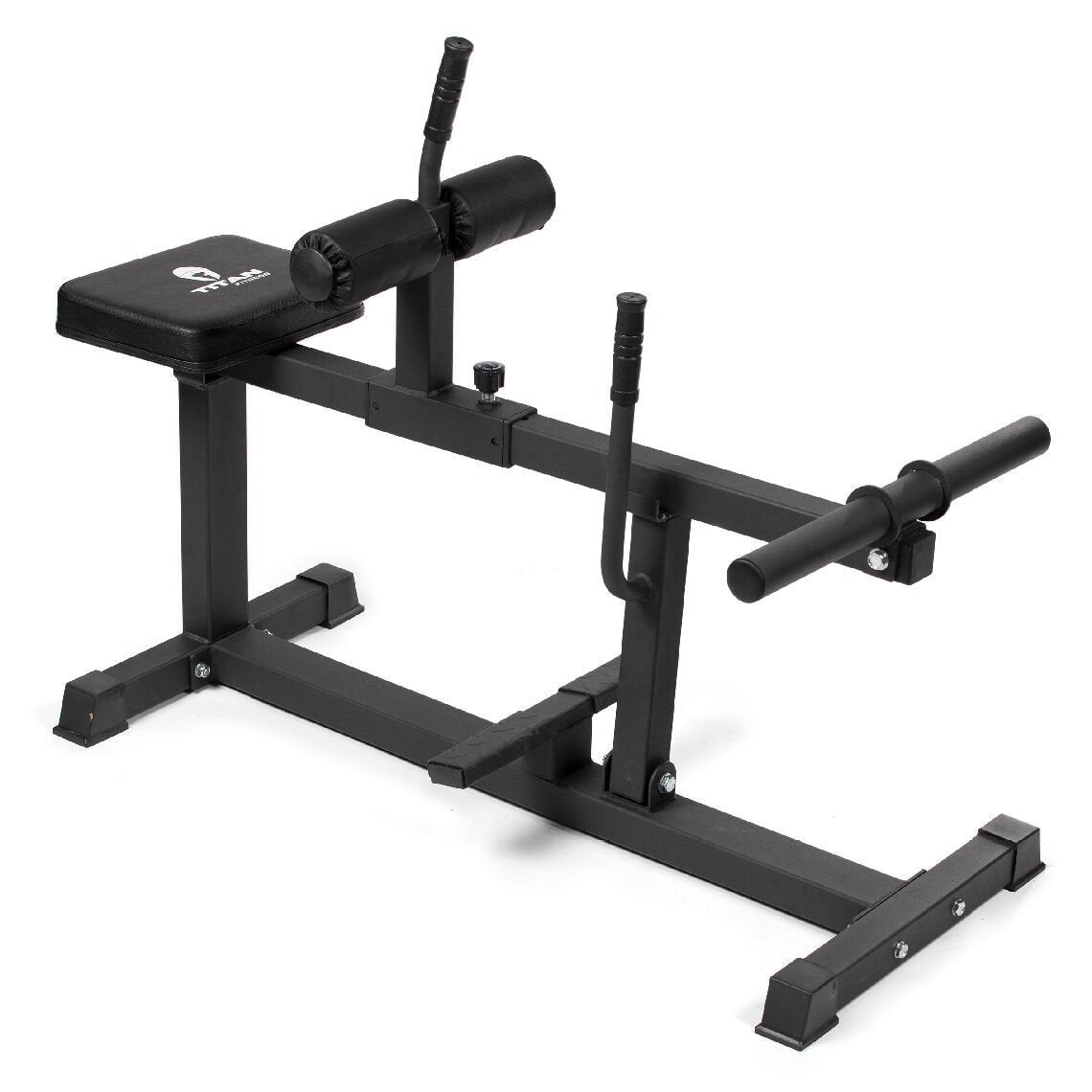 Titan Fitness Plate-Loaded Seated Calf Raise Machine, Adjustable, Black, for Strength Training