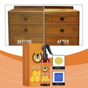 120ml Natural Beeswax Furniture Polish Wood Cleaner Spray Shine Restorer Scratch Repair Wood Floor Cabinet Table Protection Care Anti Dust Nourishing Household Maintenance Cleaning Oil Formula