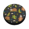 thumbnail image 2 of Kdxio Spare Tire Cover for RV Trailer, Waterproof Wheel Cover,Camper Spare Tire Cover Fit for Rv SUV Truck Travel Trailer 17 inch-Funny Sloths In The Forest, 2 of 8