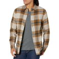 thumbnail image 1 of Vince Mens Yorkshire Plaid L/S, Slate Brown/Nightshade, Small, 1 of 4