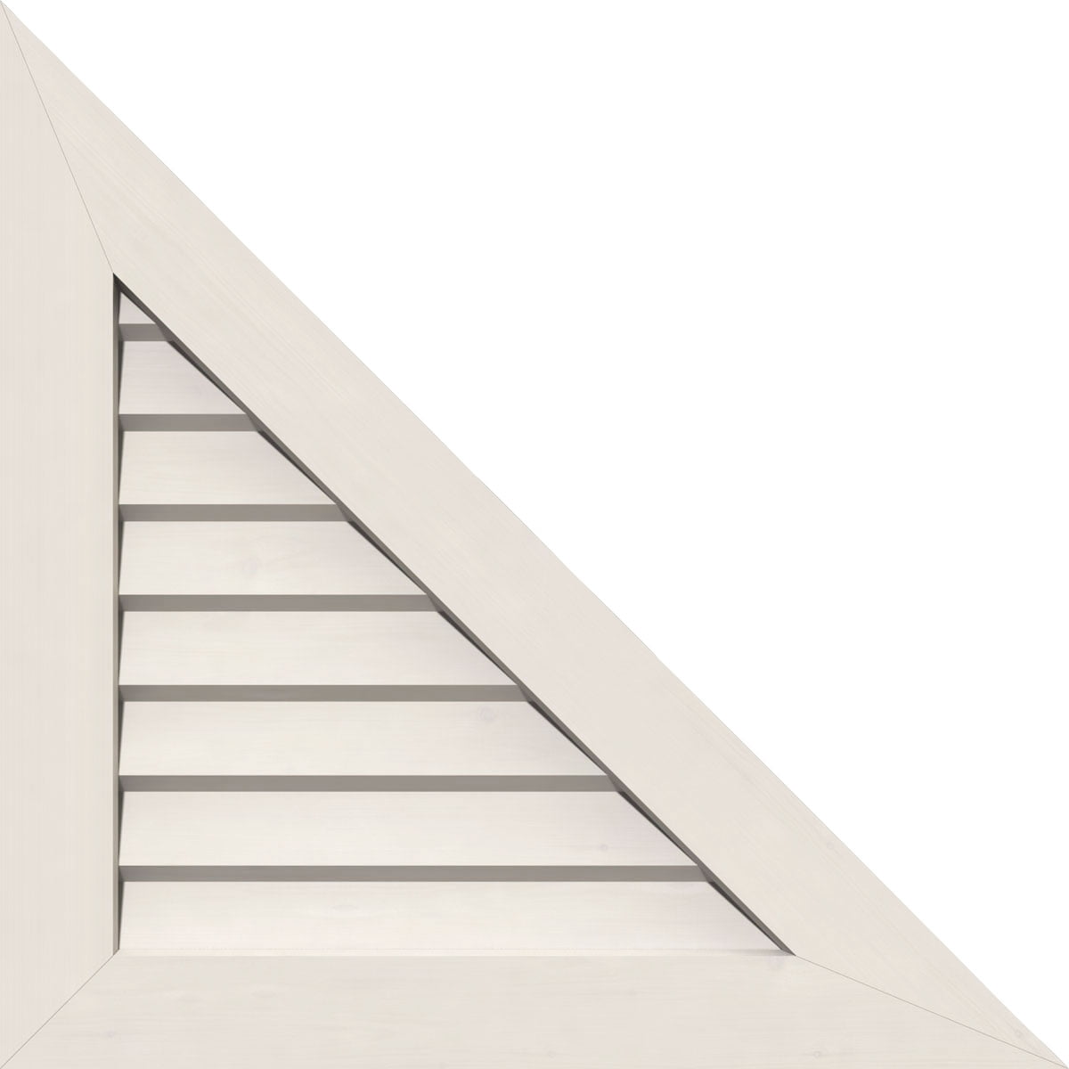 22"W x 16 1/2"H Right Triangle Gable Vent Right Side (31"W x 23 1/4"H