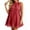 *Red, variant on ClodeEU Women's Halter Neck Lace Mini Dress,Sleeveless A Line Flare Cocktail Dress Blue,Women's Plus L