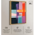 thumbnail image 2 of Color Blocks II Canvas Colorful Modern Art by Art Remedy, Gold Frame, 20 x 30, 2 of 7