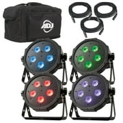 NEW! AMERICAN DJ Mega Flat TRI Pak Plus RGB + UV LED Mega Tripar Profile System