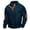 H297 Navy, variant on SJLDQY Mens Sweatshirt Retro Long Sleeve Sweatshirts for Men Stand Collar Button Front Pullover Tops