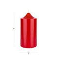 thumbnail image 2 of Mega Candles 1 pc Unscented Red Dome Top Round Pillar Candle, Hand Poured Premium Wax Candles 3 Inch x 6 Inch, Home Décor, Wedding Receptions, Baby Showers, Birthdays, Celebrations, Party & More, 2 of 2