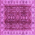 thumbnail image 1 of Ahgly Company Indoor Square Abstract Purple Modern Area Rugs, 4' Square, 1 of 4