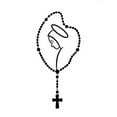 thumbnail image 7 of Walbest Virgin Mary Rosary Black Car Sticker Decal 5 9x3 1 Inch, 7 of 7