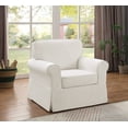 thumbnail image 2 of Ashton Chair with Ivory Beige Fabric Slip Cover, 2 of 7