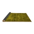 thumbnail image 2 of Ahgly Company Indoor Round Oriental Yellow Industrial Area Rugs, 5' Round, 2 of 4
