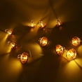 thumbnail image 6 of LWHAO Metal Fairy Lights, Battery Powered Geometric String Lights 10ft 20LED Rose Gold Decoration Light Warm White for Christmas Wedding Birthday Valentine Party Bedroom Indoor, 6 of 9