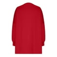 thumbnail image 4 of Penkiiy Oversized Sweatshirts for Women Hoodies Crewneck Fall Winter Outfits Pullover Sweaters Clothes Fashion 2XL Red, 4 of 5