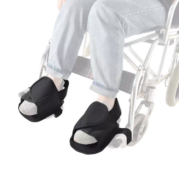 1 pair Wheelchair Restraint Shoes Prevent The Foot from Falling Off The Footrest Adjustable & Easy to Wear,Wheelchair Shoe Holder Straps for Disabled & Rehabilitation Patients