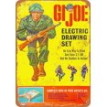 thumbnail image 1 of Letrero de aluminio de metal: juego de dibujos de GI Joe Electric de 1965, aspecto vintage Tamaño: 8 x 12 pulgadas, 1 of 4