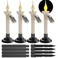 thumbnail image 1 of Solar Window Candles With Candlesticks Holders, 4 Packs, 1 of 5
