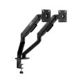 thumbnail image 1 of MSI - MAG MT101DG Dual Monitor Arm – Adjustable Desk Mount, VESA Compatible, 17–32in, 22 lbs Capacity, Clamp & Grommet - Matte Black, 1 of 4