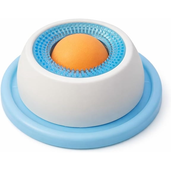 Calming Lick Bowl for Dogs & Cats, Dog Slow Feeder Bowl with Rotating Lick Ball, Non-Slip Pet Lick Feeder for Liquid & Wet Food, Enrichment Slow Feeder for Anxiety Relief, Keeps Pets Busy & Engaged