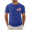 thumbnail image 3 of mgoYE 250 Shirt 1776-2026 Tee Vintage American Flag Short Sleeve Shirt Tshirt Men(Blue,2XL), 3 of 8