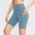 thumbnail image 1 of Pantalones cortos de yoga para mujer con bolsillos Medias deportivas de cintura alta Estiramiento Co Abanopi Pantalones deportivos, 1 of 7