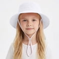 thumbnail image 2 of NIEWTR Outdoor Sun Hat Outdoor Sun Hat For Toddler Baby Kids Fishing Hat UPF 50+ Breathable Sun Hat Beach Hat, 2 of 5