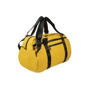 Tucano Weekender bag in rubberized material that converts to a backpack Yellow