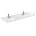 thumbnail image 3 of Janna 72" White Oak Double Vanity Carrara Cultured Marble Top & Nickel Trim, 3 of 5