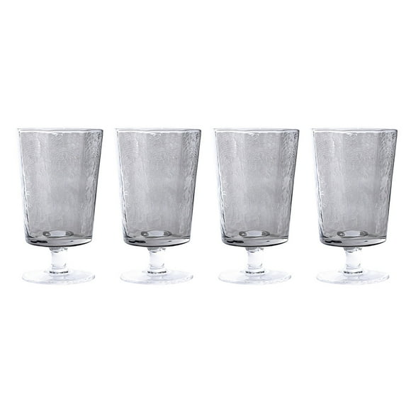 Set de Vasos de Vidrio Crown Baccara 4 piezas de 365 ml - Carpal Gris