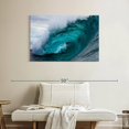 thumbnail image 2 of Elephant Stock Crashing Blue Ocean Wave Wall Art - Horizontal Canvas Wall Art - Living Room Wall Decor - Beach Canvas - Teal And Blue Decor - 39" x 26", 2 of 4