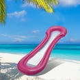 thumbnail image 5 of Unique Bargains 1 Pc Pool Hammock Lounger Oval Floating Water Hammock Rose Red, 5 of 6