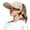 Khaki, variant on Wide Brim Visor Hat for Women Golf Visor Cap Sun Protection Hat for Beach Garden Tennis Running Sunshade Hat