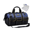 thumbnail image 3 of Riñonera para herramientas de jardinería con bolsillos múltiples, riñonera de almacenamiento para electricista, bolsa de herramientas para llave , 17in azul DYNWAVEMX Bolsa de cinturón, 3 of 8