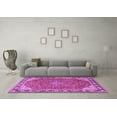thumbnail image 3 of Ahgly Company Indoor Square Persian Purple Traditional Area Rugs, 7' Square, 3 of 4