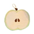 thumbnail image 3 of Toalla de mano con lazo para colgar, decorativa, gruesa, lavable, color coral, para cocina Verde, 3 of 9