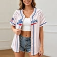 thumbnail image 5 of Women's Tops T Shirts Independence Day Graphic Withflag Baseball Lightweight Holidays Boho Shirts, 5 of 5
