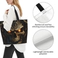 thumbnail image 2 of Yiaed Metal Evil Skull Print Handbag for Women Tote Purse Shoulder Bag Large Fashion Hobo Purse Handbag Shopping Tote, 2 of 5