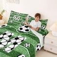 thumbnail image 3 of Erosebridal Kids Football Letter M Bed Sheets,Soccer Sport Games King Sheets For Ball Lover 4-Piece, 3 of 6