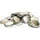 thumbnail image 1 of Tapones de corona metálicos, paquete de 100, plato para preparar cerveza (plateado), 1 of 2