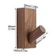thumbnail image 5 of Gancho de pared BuyWeek de Madera amarillo y Marrón perchero sencillo para colgar ropa, 5 of 12