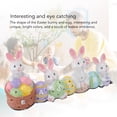 thumbnail image 3 of Huevos de Pascua Decoración de Conejito, Exquisito Resina Adorable Huevos de Pascua Figuras de Conejito para El Patio para Escritorio, 3 of 7
