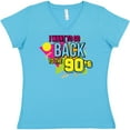 thumbnail image 3 of Inktastic I Want to Go Back to the 90's Women's V-Neck T-Shirt, 3 of 5