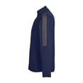 thumbnail image 6 of CORE365 CE404 Men's Market Snag Protect Mesh Colorblock Quarter-Zip Pullover-Classic Navy Heather/ Carbon-2XL, 6 of 6