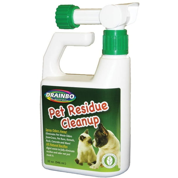 Limpiador de residuos para mascotas Drainbo, aerosol con olor natural de 946 ml