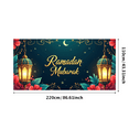 thumbnail image 3 of LUUFILx Ramadan Mubarak Banner Elegant Lantern Floral Decorations Backdrop Eid Celebration Islamic Party Supplies Festive Occasion Starry Night Festival Décor, 3 of 9