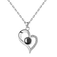 thumbnail image 1 of Collar para mujer, joyería para mujer, joyería para mujer, colgante de letra de proyección "I You" en 100 idiomas, collar de cristal, timbre para puerta femenino, 1 of 3