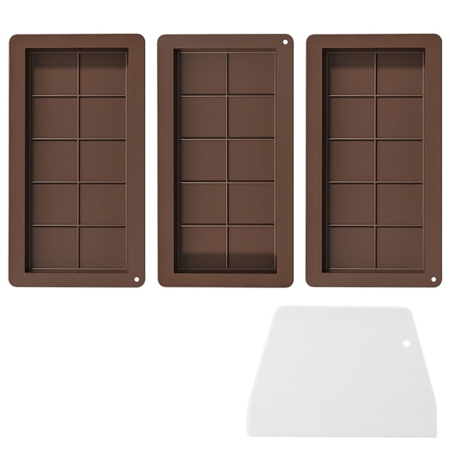 Moldes para Barras Chocolate Antiadherentes Silicona Profunda (estilo A)