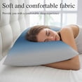 thumbnail image 5 of Navy Blue Grey Ombre Throw Pillow Covers, Farmhouse Gradient Minimalist Soft Breathable Pillow Cases with Invisible Zipper for Sleeping, Small Pillowcases for Couch Bed Sofa Chair 16x24 Inches, 5 of 9