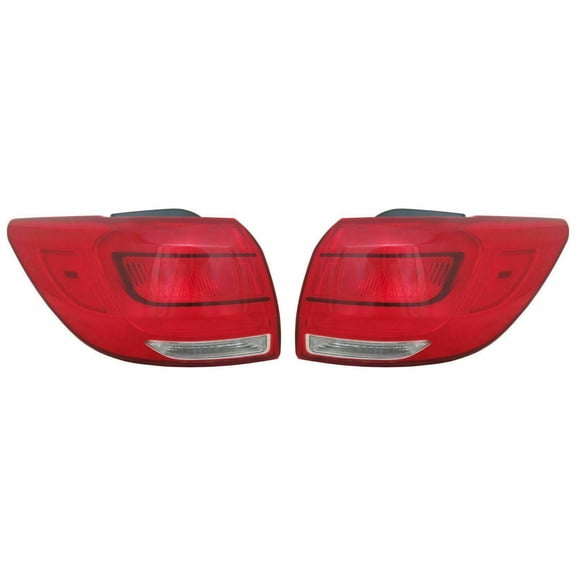 For Kia Sportage Tail Light 2014 2015 2016 Pair Driver and Passenger Side Outer EX/LX Model For KI2804121, KI2805121 | 92401 3W520, 92402 3W520